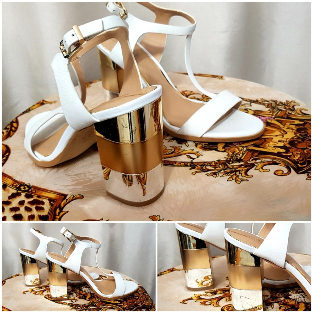 TRI COLOR BLOCK HEEL 8